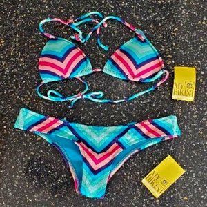 Rip Curl Summer Haze Hipster Bottom and Tri Top Bikini Set